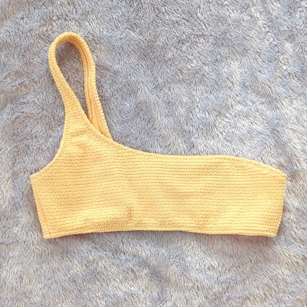 LA Hearts One Strap Bikini Top